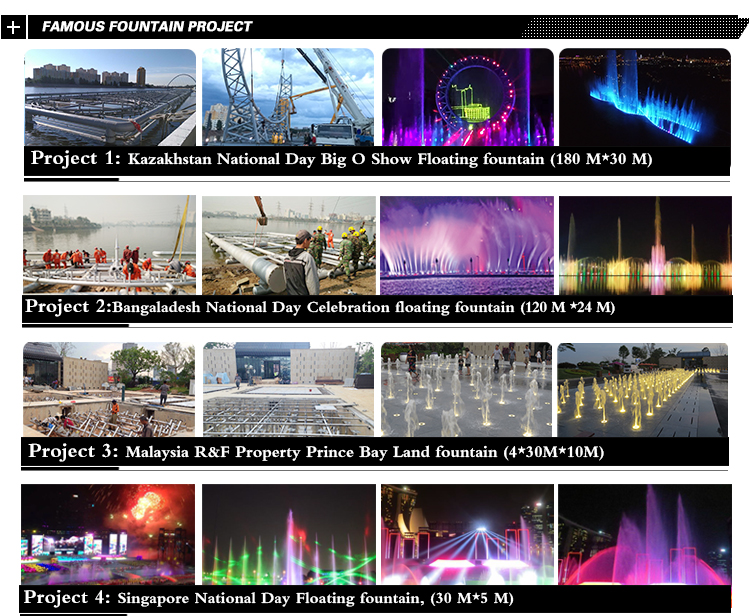 Lighted RGB Digital Controlled Garden Pool  Water Fountain Dancing Price
