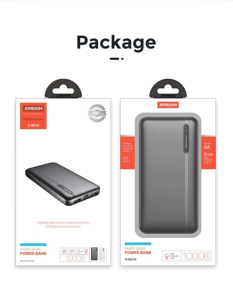 JOYROOM мини powerbank 10000 мАч дешевый быстрая зарядка мобильный источник питания