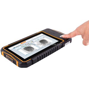 Rugged Android 4.4 fingerprint scanner tablet pc with wifi 3g
