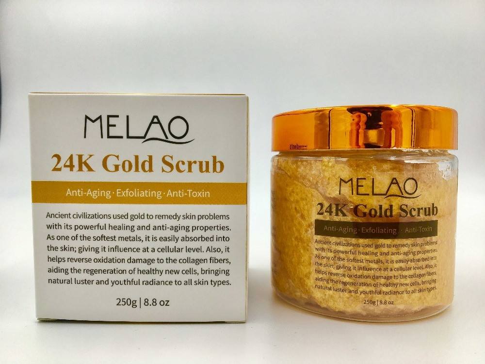 MELAO24Kゴールドボディスクラブ古代のアンチエイジングフェイス
