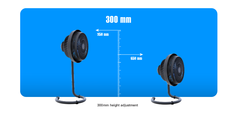 24V DC brushless circulation pedestal electric floor stand fan for home