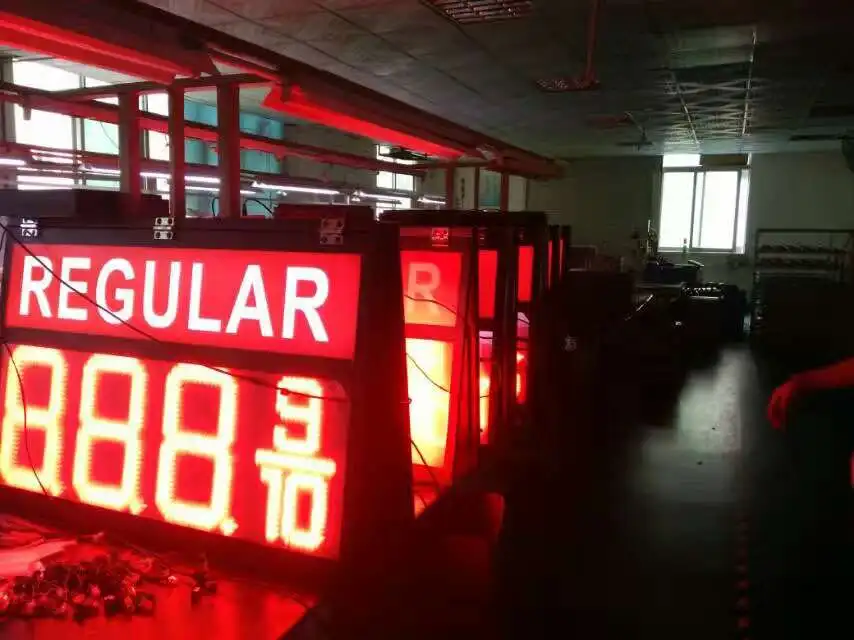 outdoor double side led price signs for gas station