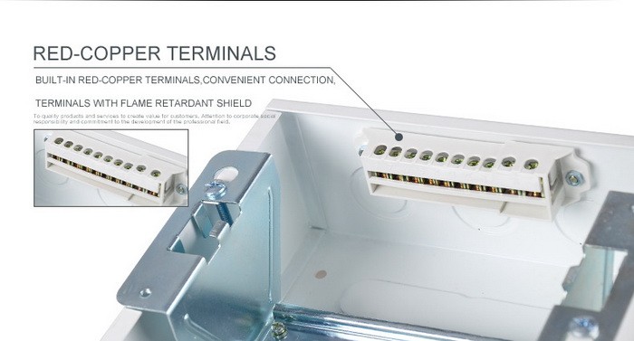 GNB-6008 8 ways Electrical flush mounted MCB power Distribution Box Panel equipment & supplies