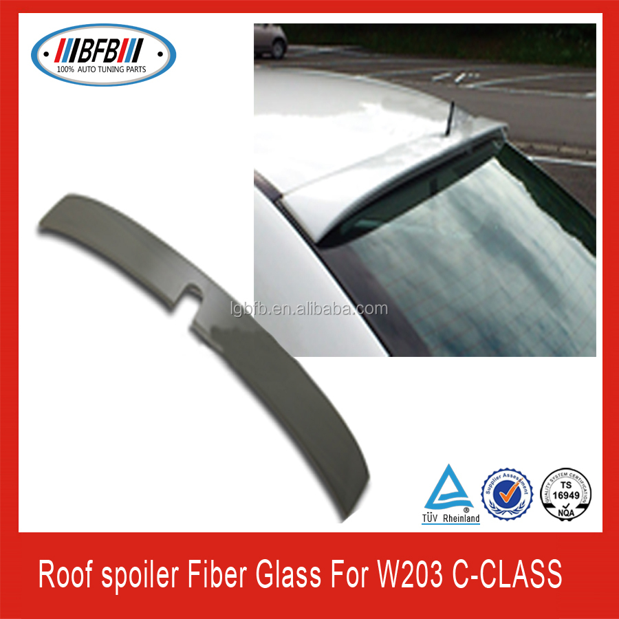01-07 Benz C Class W203 4Dr L Style Unpainted ABS Roof Spoiler