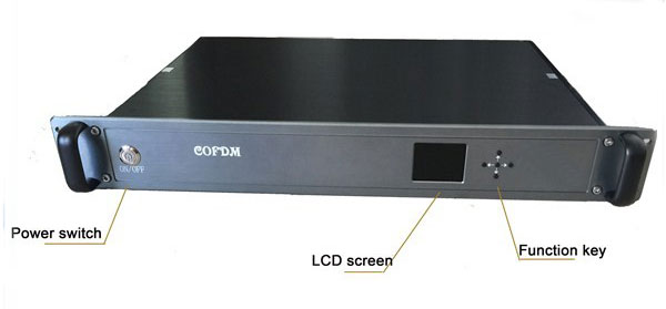 300~4400Mhz COFDM HD Wireless Video Receiver RF Long Range AV Receiver AES Encryption