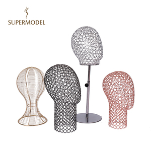 Factory Wig Store Female Male Mannequin Egg Head Wire Metal Mannequin Head