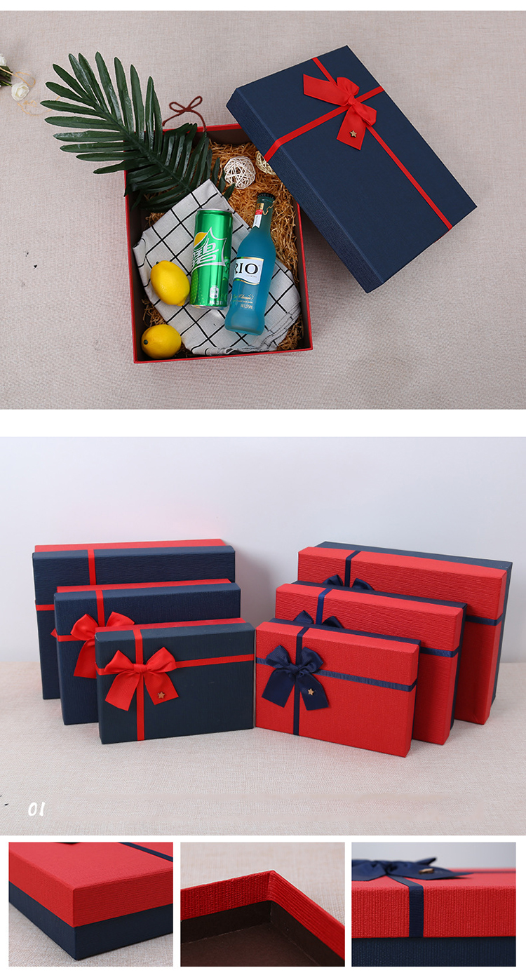 Christmas Packing Box Red Corporate Gifts Box Wedding Gifts for Guests Box