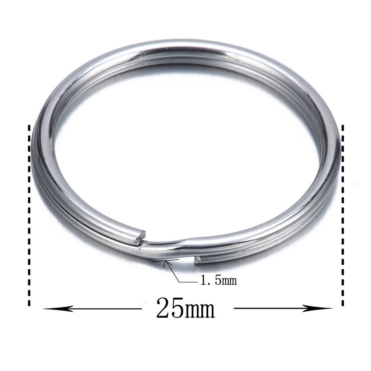 30 мм кольца для ключей из нержавеющей стали для брелоков