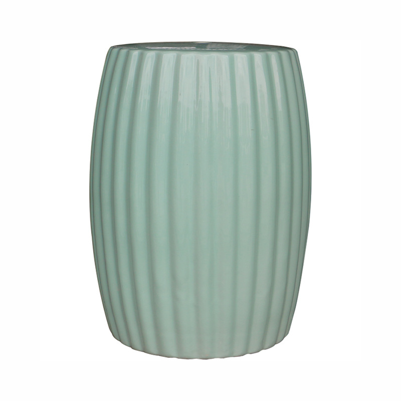 Jingdezhen ceramic drum stool flower stand with different color for hotel and home decoration wholesale retail