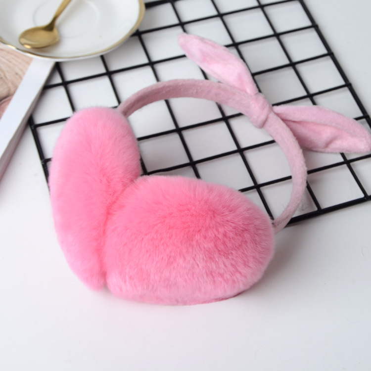 Playing Cards Q Illustration Pattern Winter Earmuffs Ear Warmers Faux Fur Foldable Plush Outdoor Gift