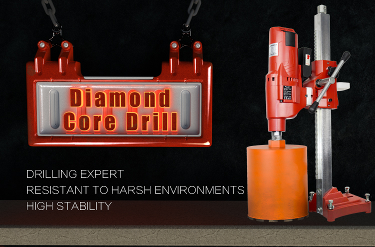 Electric Power Portable Diamond Drilling Concrete Core Drilling Hole Machine