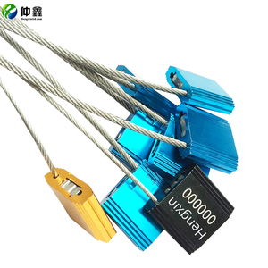 electronic seal stainless steel ,high security aluminium cable seal with bar code