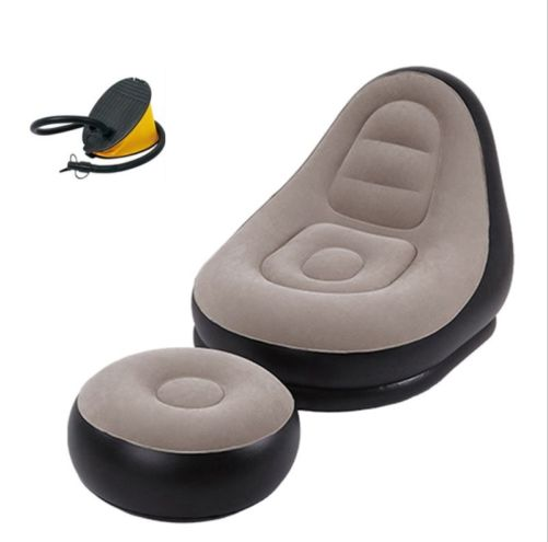 Надувной стул для отдыха с оттоманкой, надувной шезлонг, набор для отдыха на открытом воздухе и в помещении, акция