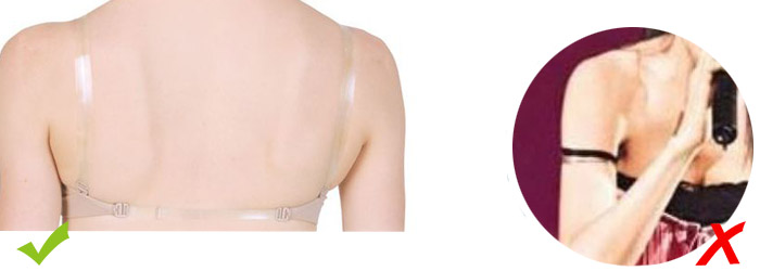 Unique Bargains ABS Non-Slip Adjustable Invisible Clear Bra Shoulder Strap With Stainless Steel Hook Transparent 2 Pair - Foto 3