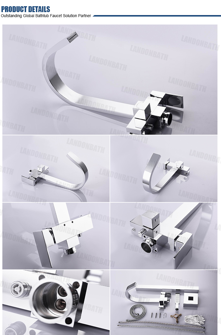 Latest Bath Tubs Taps Floor Mounted Tapware Bathtub Faucet Covers Free Standding Standing Lavatory Tap Tube Safe Shower