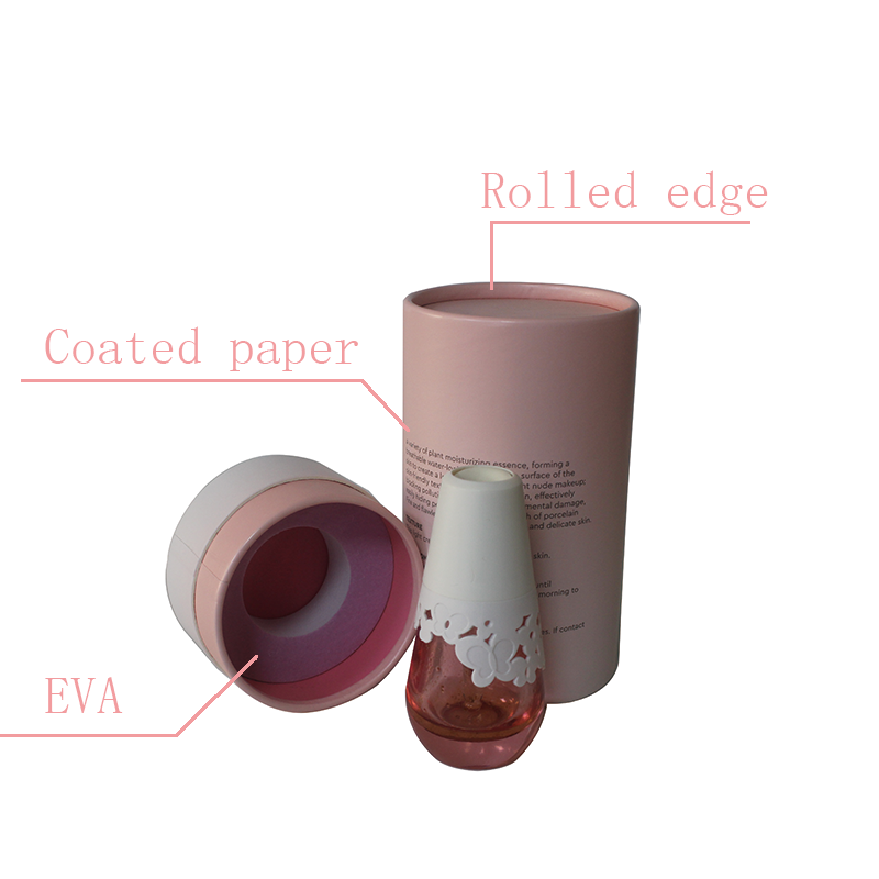 Luxury Customized Empty Cylinder Paper Essential Oil Packaging Perfume Box