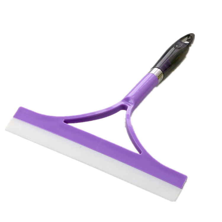 Squeegee Scraper Cleaner For Windows Showers Car Glass and Countertop Purple