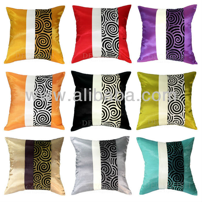 Silk Sofa Couch Bed Decorative Throw Accent Cushion Cover