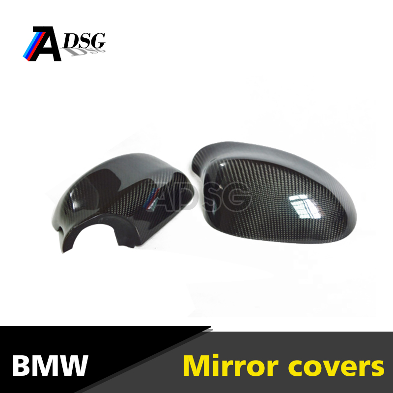 Carbon Fiber Replacement Side Rearview Mirror Covers Fit for BMW E90 LCI 09-11