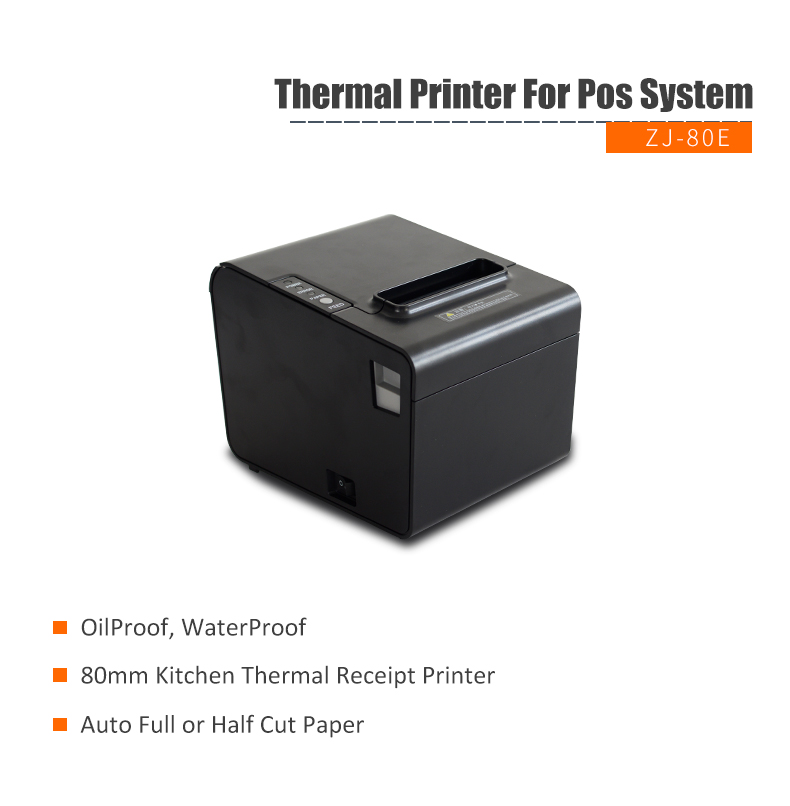 Auto Cutter 80mm Ethernet Port Thermal Printer For Restaurant Kitchen