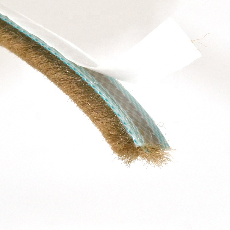 Felt Draught Excluder Wool Pile Weather Strip Adhesive Brush for Sliding Sash Window