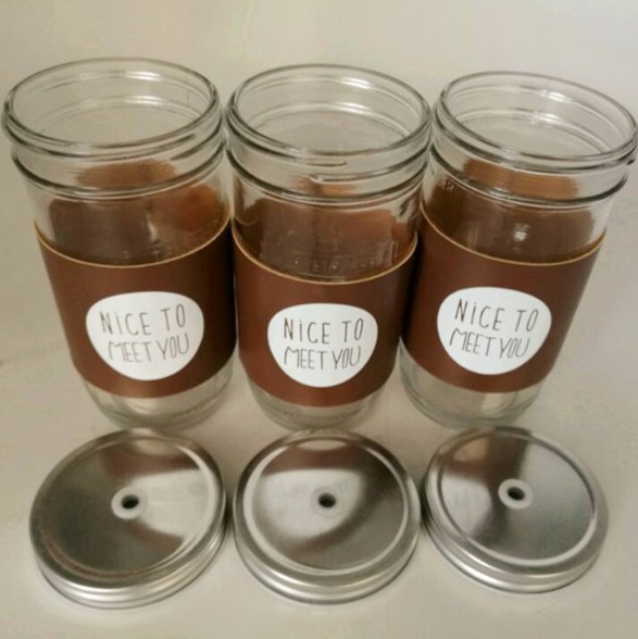 Round Shape Honey Jam Pickles Glass Jar With Twist off Lid Food Storage Glass Jar