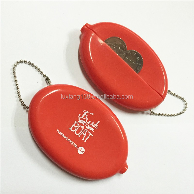 Wholesale Plastic Change Purse Cute Oval Coin Purse