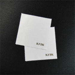 custom logo suede jewelry silver polishing cleaning cloth with logo
