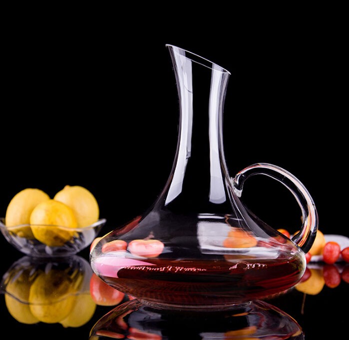 1500ML Big Decanter Handmade Crystal Red Wine Brandy Champagne Glasses Decanter Bottle