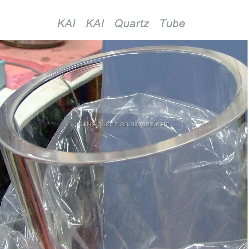 Прозрачная Толстая настенная трубка из плавленого кварцевого стекла/кварцевая стеклянная трубка большого диаметра для УФ-лампы