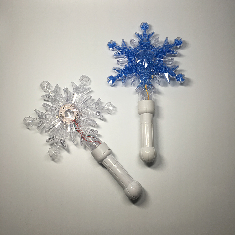 led 雪花棒点亮 led 魔杖圣诞派对孩子 led 棍子制造