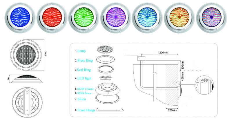 China Cheap Waterproof IP68 Pool Lights |LED Swimming Pool Light