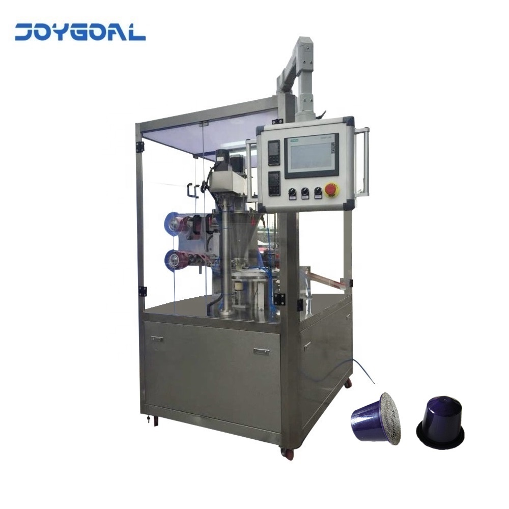 automatic rotary coffee capsule filling sealing machine nespresso coffee