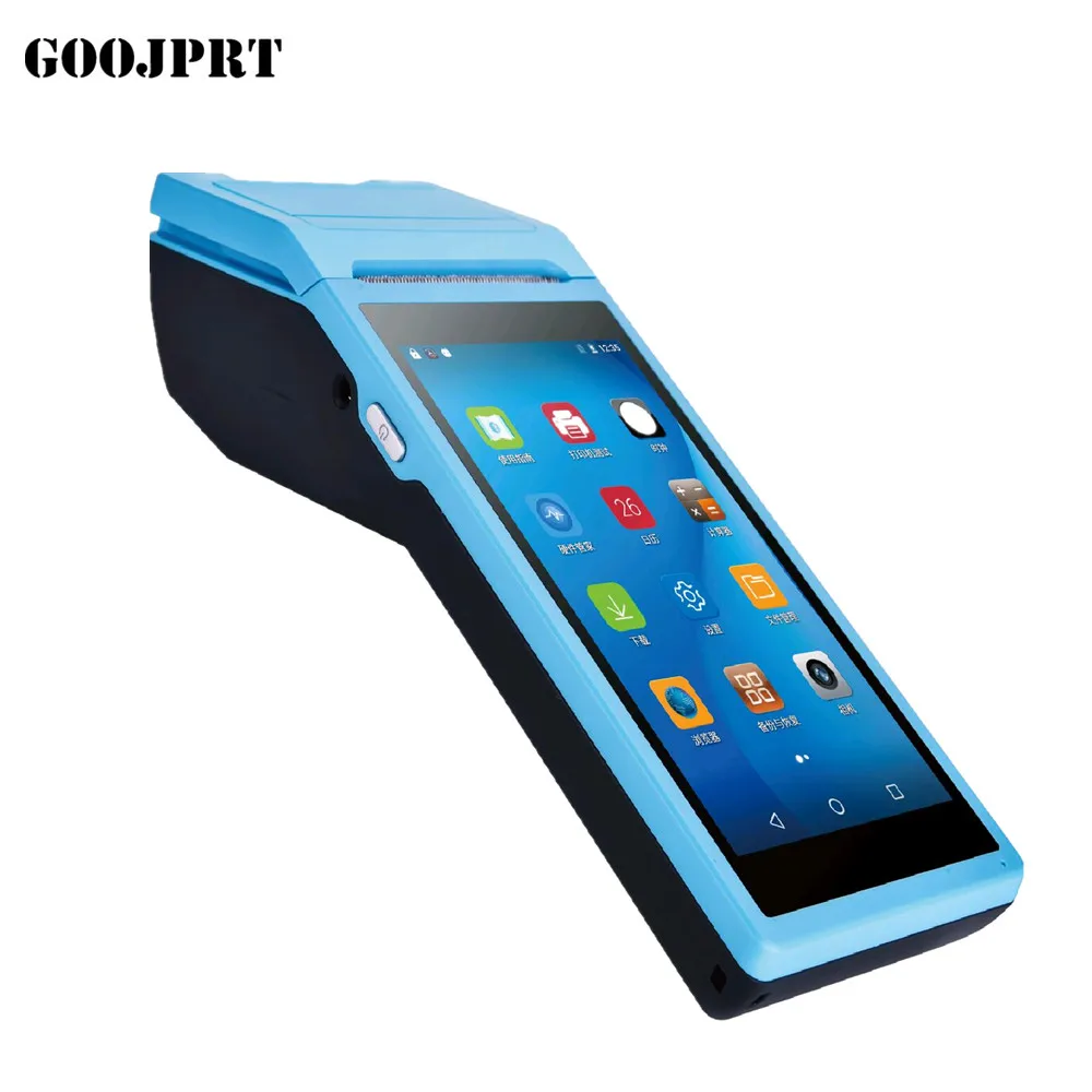 JP-Q2i 3G WCDMA WiFi Android 8.1 Handheld PDA with built in Mobile Thermal Printer