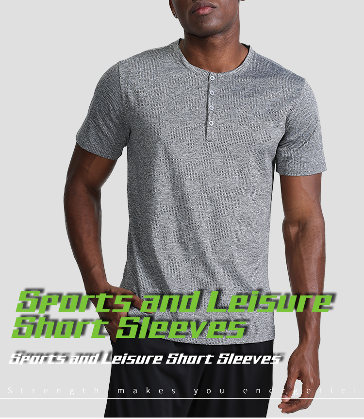 Summer outdoor sports t-shirt men custom logo polyester nylon breathable fitness clothes