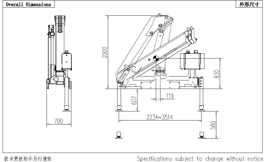 Knuckle Boom Marine Deck Cranes Price