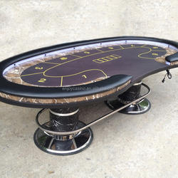 96"casino texas poker table with deluxe steel legs