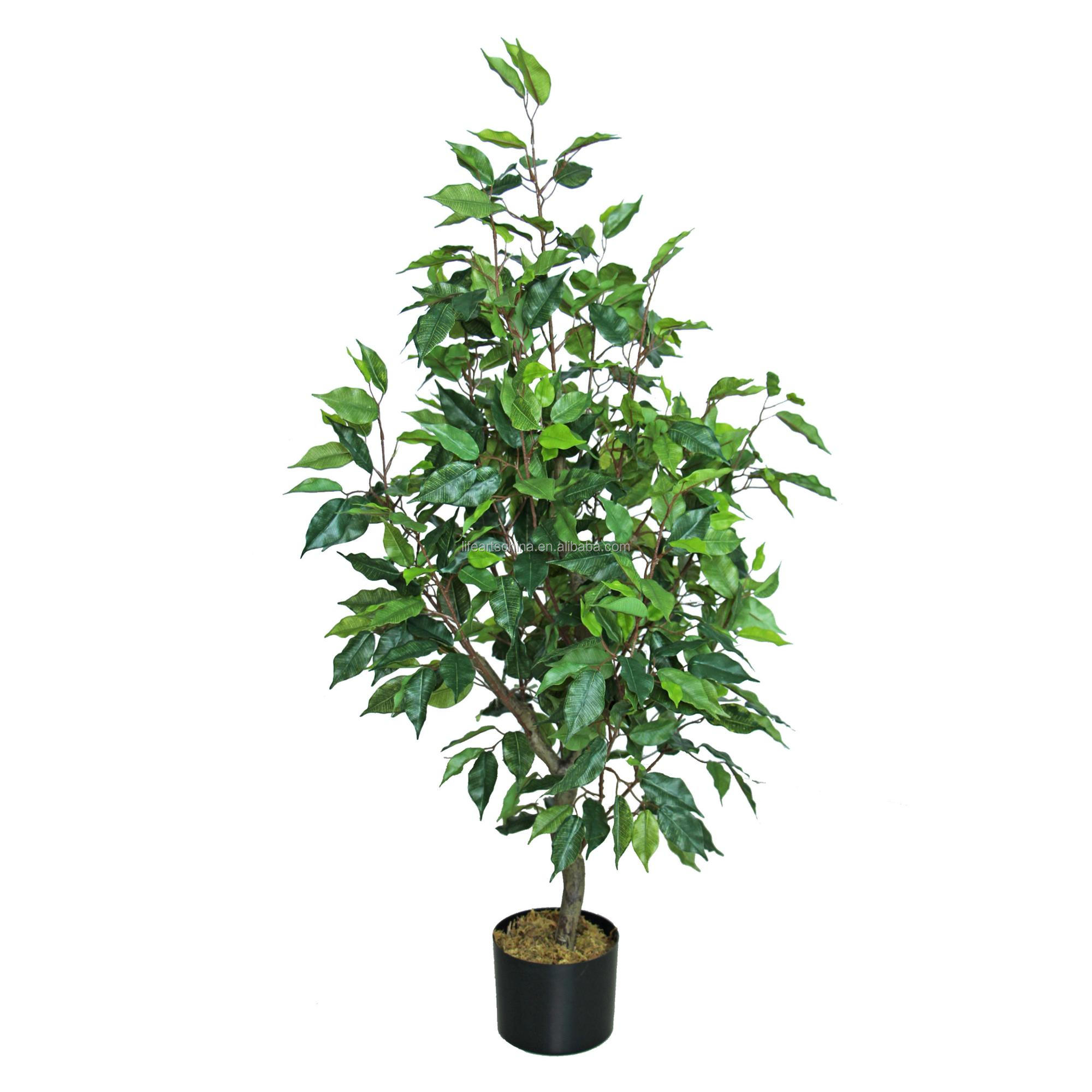 热销pe叶子绿色植物人工榕树benjamina - buy artificial tree,ficus