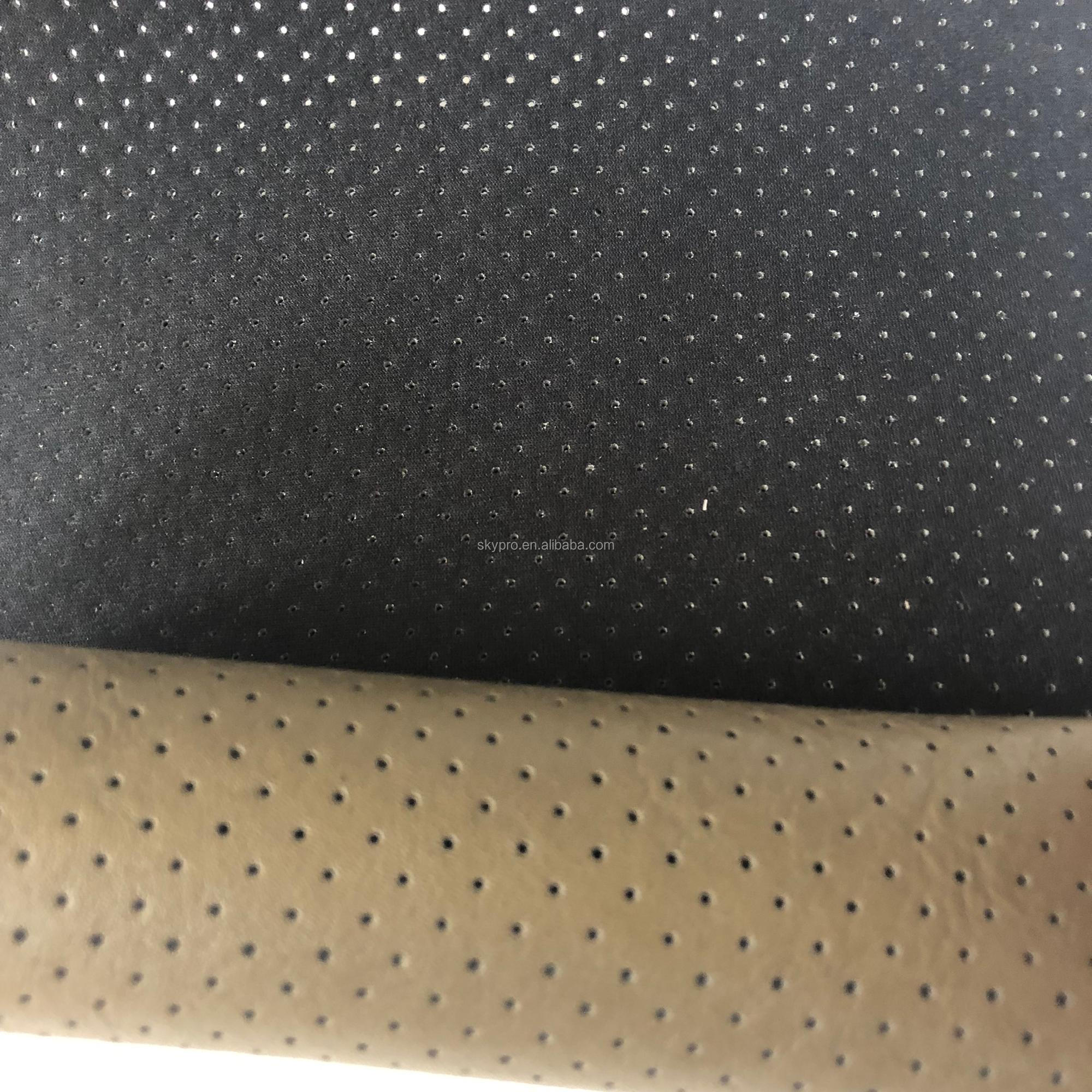 Hot sale perforated pu leather punched leather hole leather