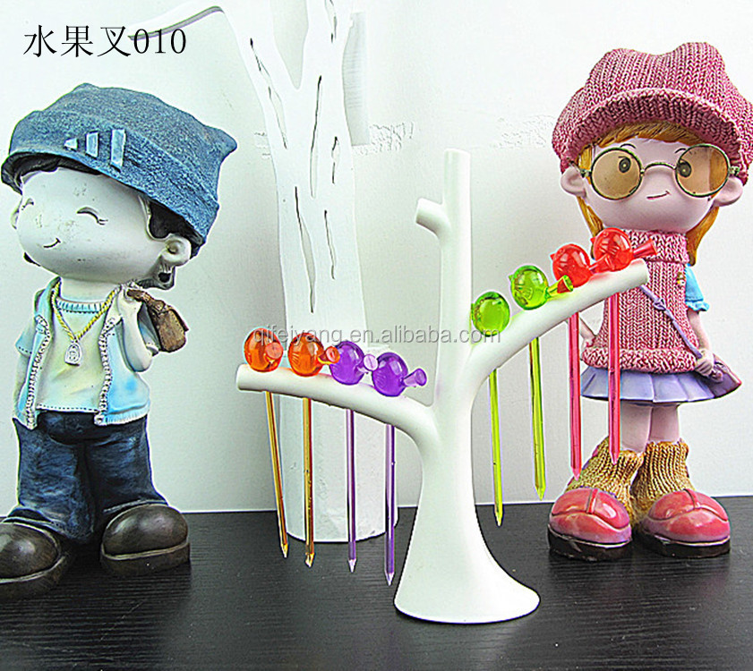 Пластиковые вилки для торта без бисфенола А, набор для сбора милой еды, табуретки для сбора фруктов