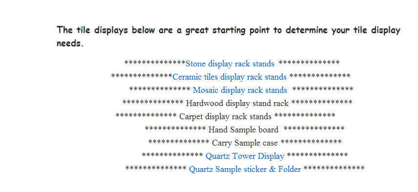 PY023 pvc sample folder for quartz stone samples. quartz stone