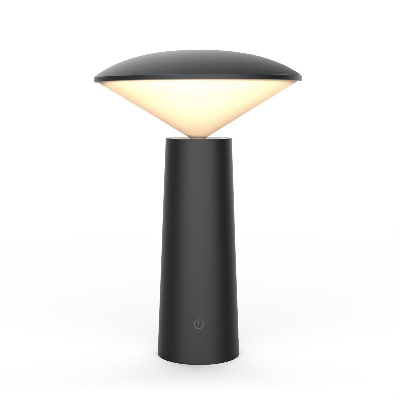 Rechargeable lithium battery operated led desk lamp mini night light table lamp with color temperature and brightness adjustable