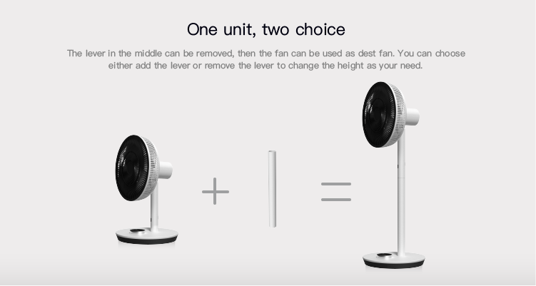 Newest microcomputer floor 12V DC brushless pedestal table portable bladeless electric stand fan 537
