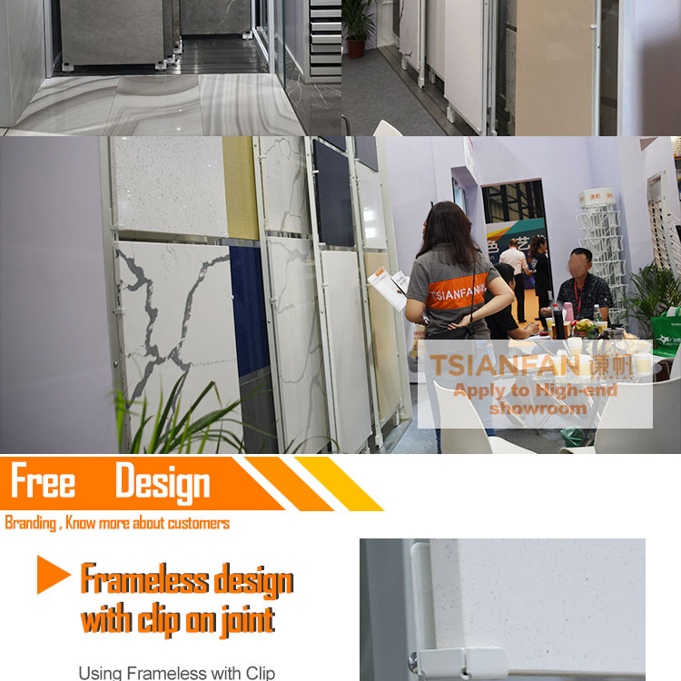 practical stone display rack push up board showcase parts wall tiles display rack