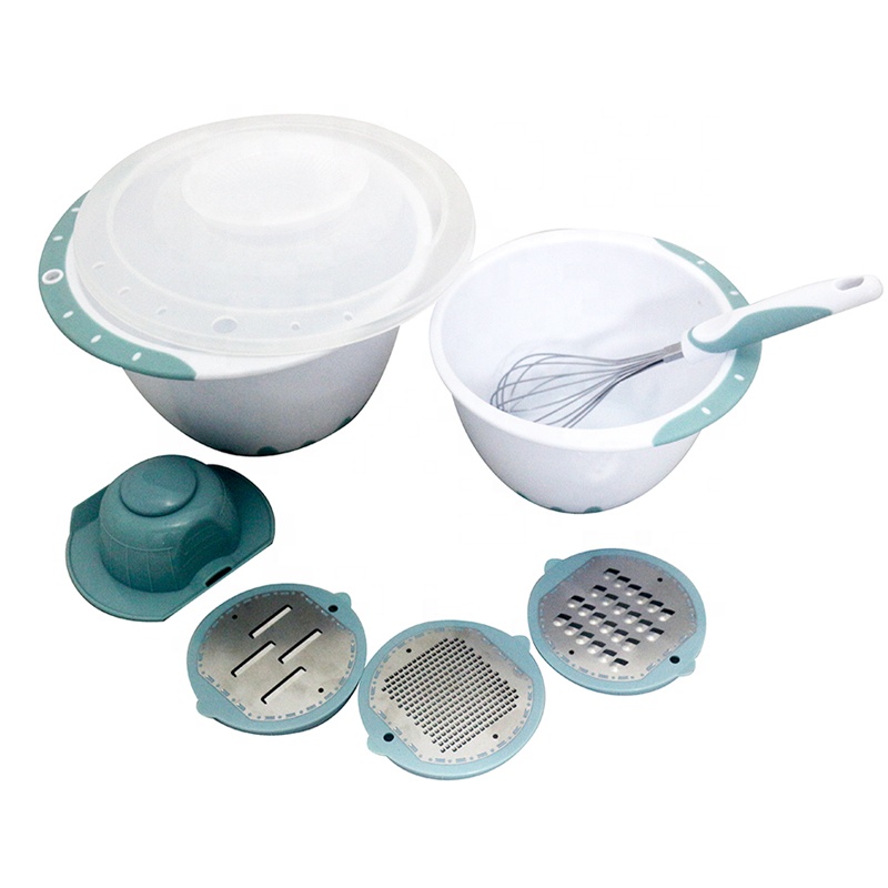 Многофункциональный 3 лезвия терка для овощей с контейнером для хранения и яичный венчик Набор салатников набор