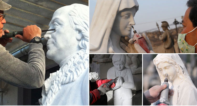 fontaines et statues en marbre