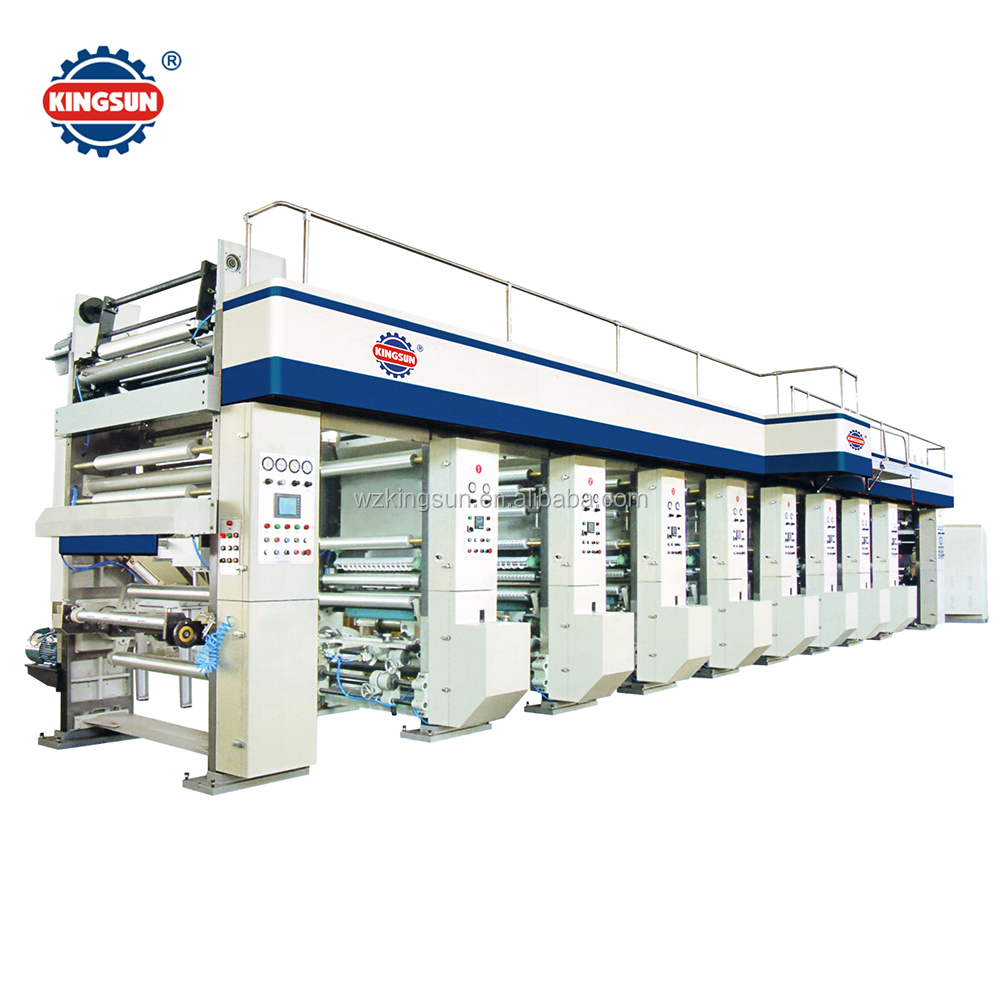 Высокоскоростная машина для ротогравировки пластиковой пленки серии KYJG с компьютерным управлением, 8 цветов, цена