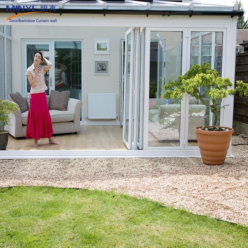 Thép nhựa bifold cửa/PVC gấp cửa/upvc bifolding cửa