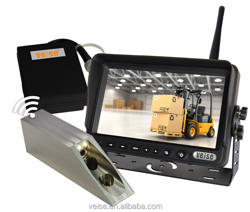 Комплекты камер безопасности для складского вилочного погрузчика с беспроводным монитором и внешним аккумулятором