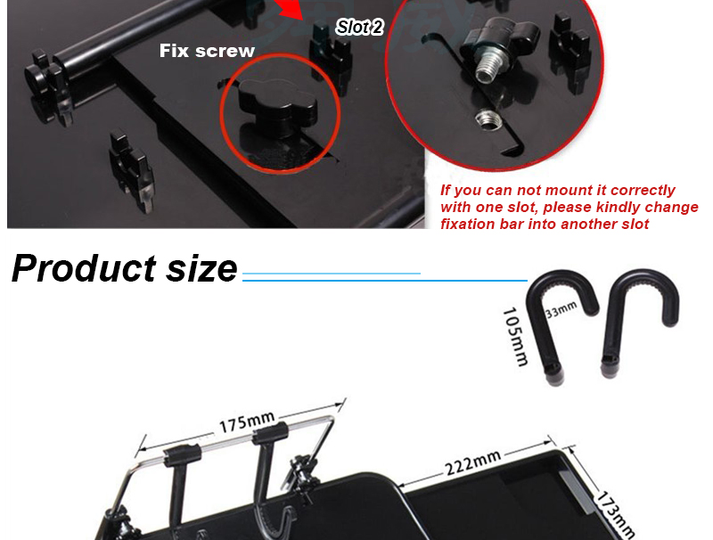 Hot Sale Multi Functional Folded Car Seat Back Steering Wheel Mounted Notebook Laptop Computer Eating Desk Car Table